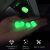8Pcs Night Glowing Glowing Tire Valve Caps Self-luminous Light Valve Core Cover  Bicycle Wheel