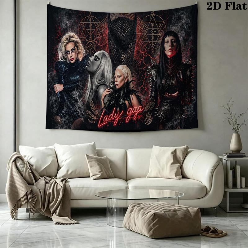 Gaga Wall Tapestry Aesthetic Wall Hanging Printed Fabric Blanket Decorative Tapestries for Bedroom Living Room Home Decor