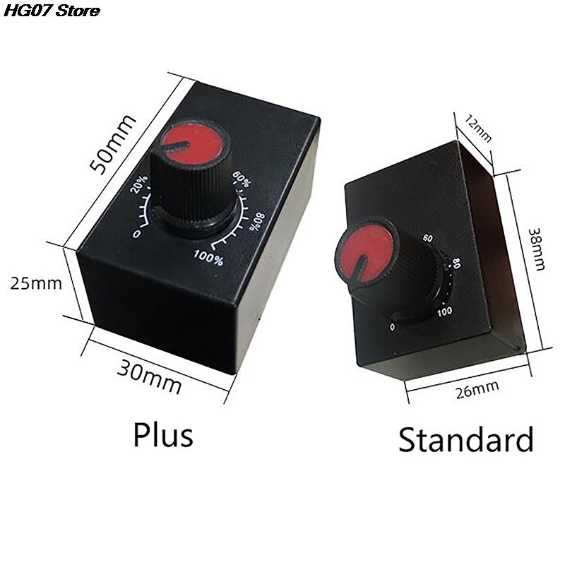 1PC Mini DC 0-10V 1-10V Knob Dimmer 0-100% Scale Electronic Potentiometer for LED Dimmable Grow Lights Power Driver