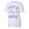 Ua Curry Eight Round Neck Letter Comfortable Casual Short Sleeve Drop Shoulder T-Shirt Women T-Shirt White 1389749-100