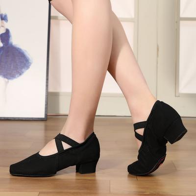 Chaussures de Danse Ballet Femmes Enseignante Chaussures d'Entraînement de Scène Pantoufles à Semelle Souple Chaussures de Pratique Yoga Chaussures de Danse Jazz Filles