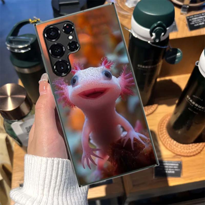 Smiling Salamander Cases Phone Case for Samsung Galaxy S26 Ultra S25 Edge S24 S23 FE S21 Plus S20 S22 S10 Cover TPU Capa Shell S