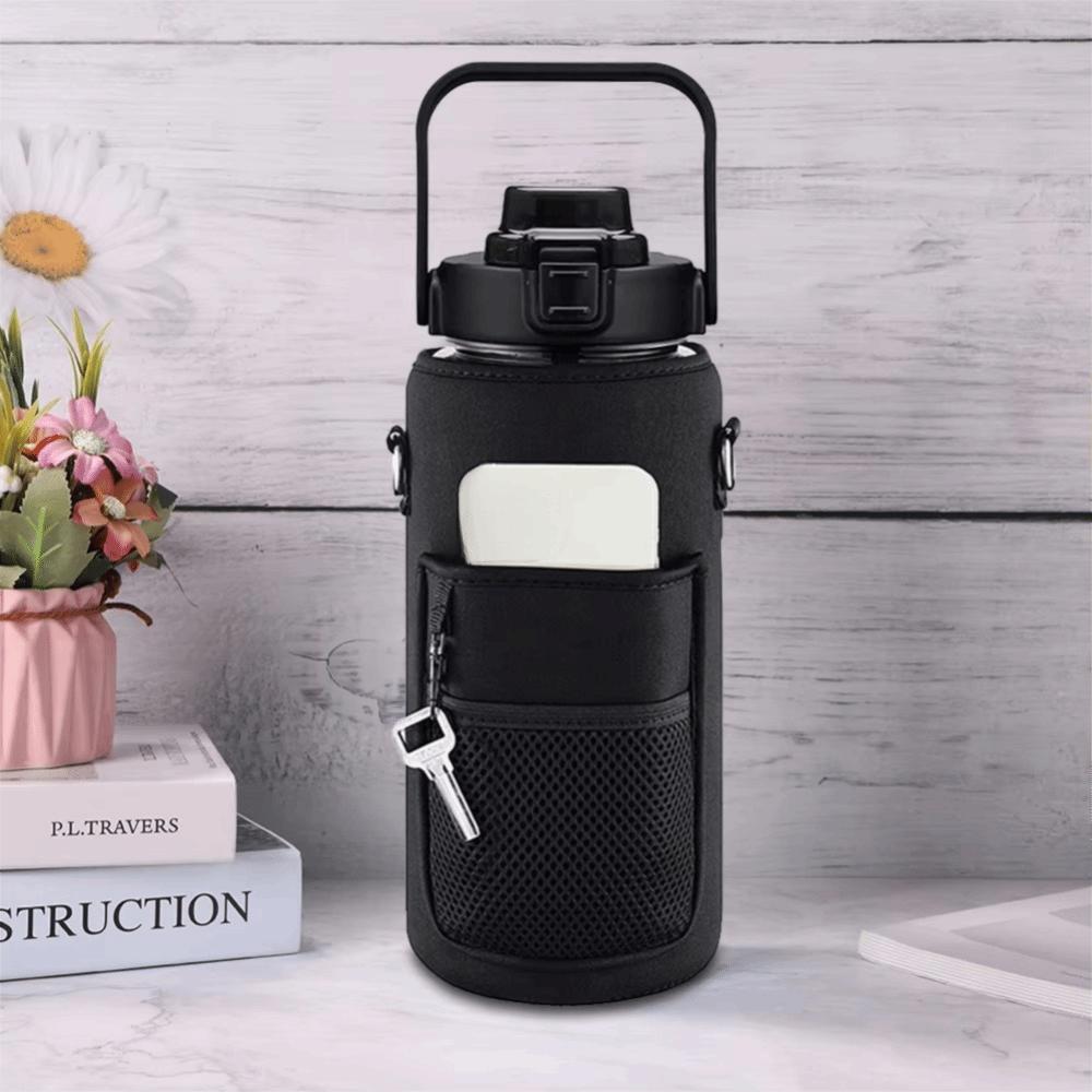 Adjustable Shoulder Strap Water Bottle Case Sleeve Neoprene Insulated Mug Holder  Shopping