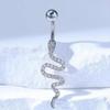 Sexy Belly Navel Piercing Stainless Steel Fashion Snake Belly Ring For Women Body Jewelry