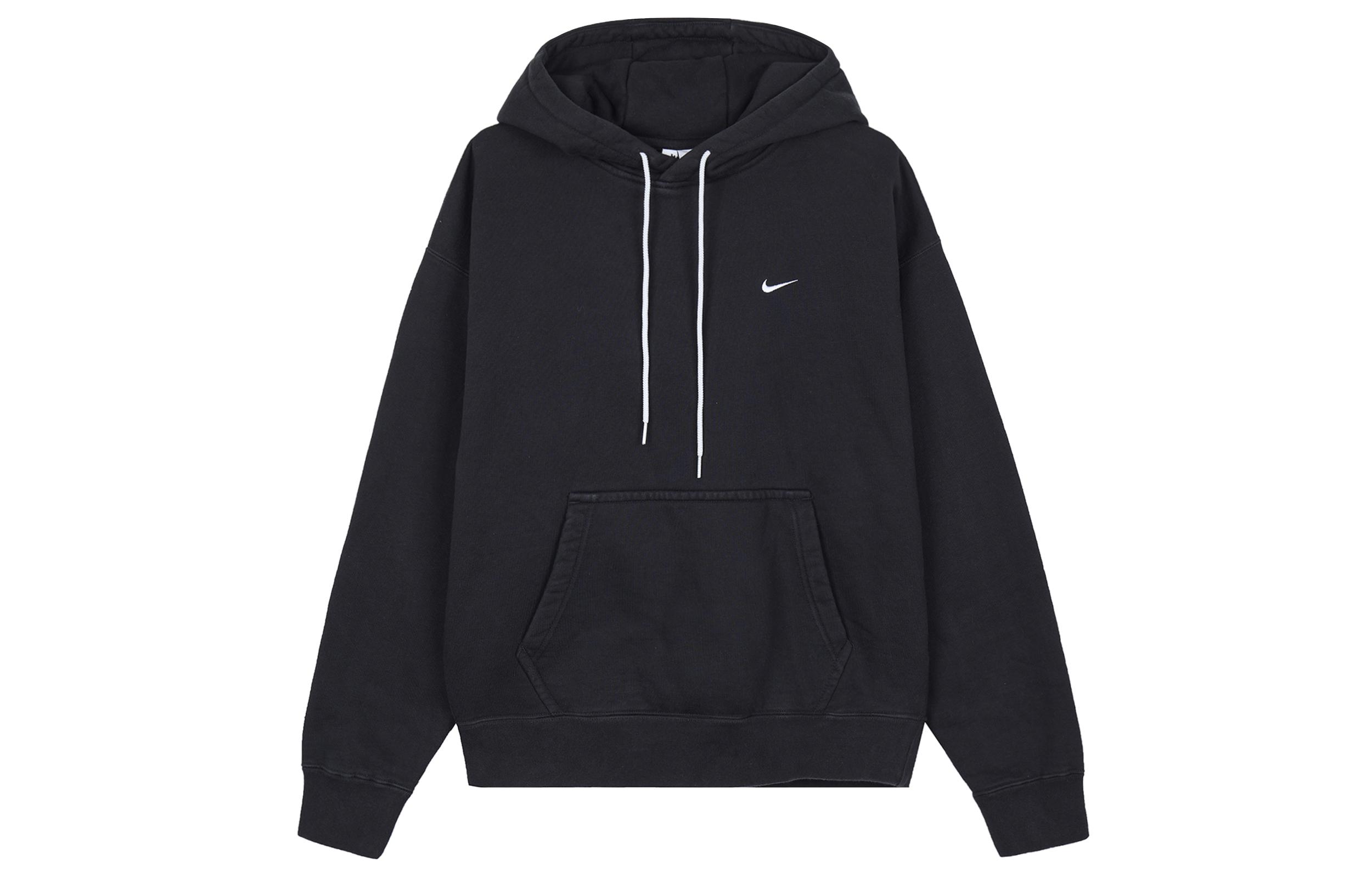 Nike Sweatshirts Unisex Black Hooded Moderate Regular DA2253-010 S