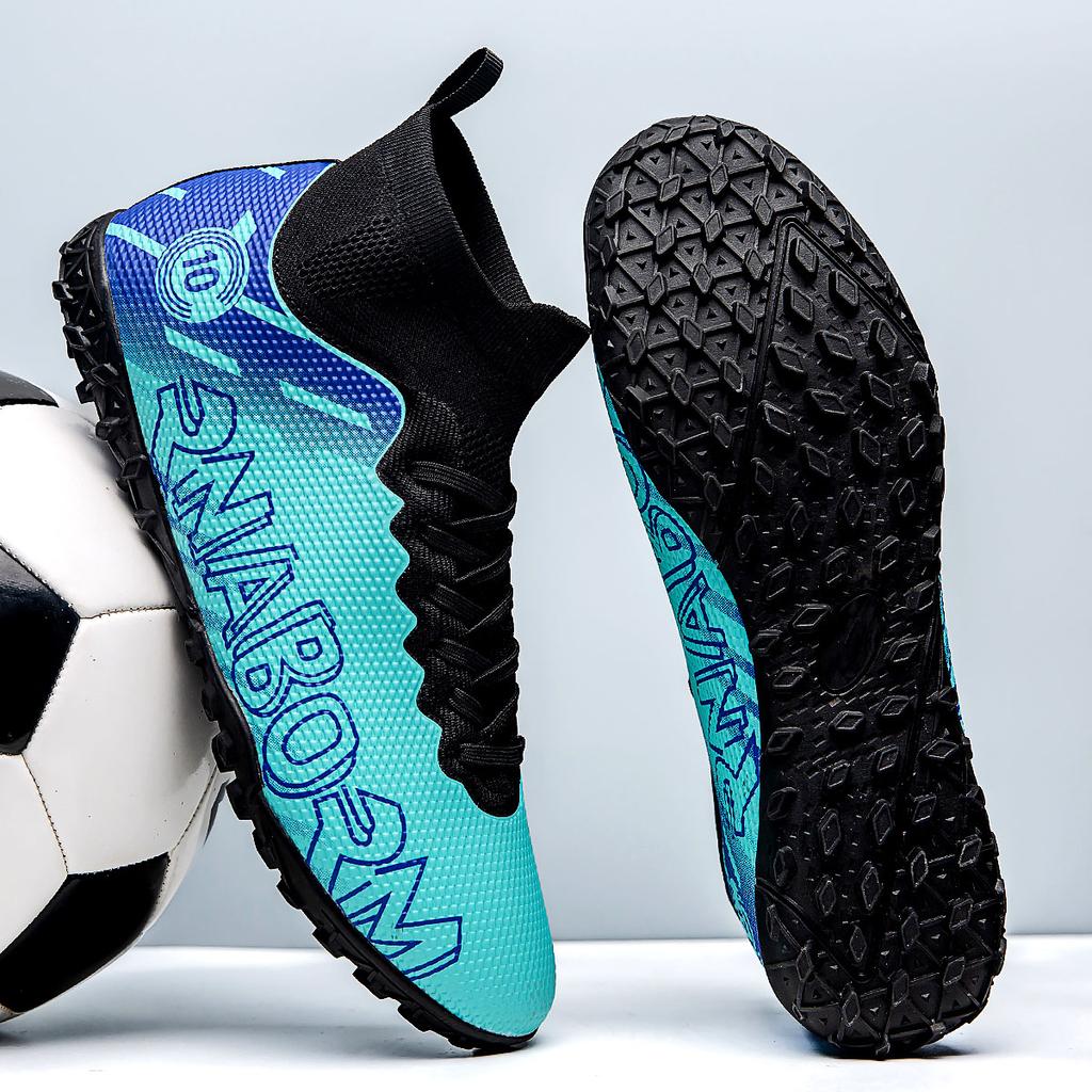 2024 Men's Soccer Shoes Large Size Ultralight Football Boots Boys Sneakers Non-Slip AG/TF Soccer Cleats Ankle Boots Unisex