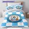 Lenjerie de pat cu model Coventry City FC Decorațiune pentru casă Cadou de ziua de naștere ( 1 față de pilotă + 2 fețe de pernă, fără umplutură),merchandise pentru fani.