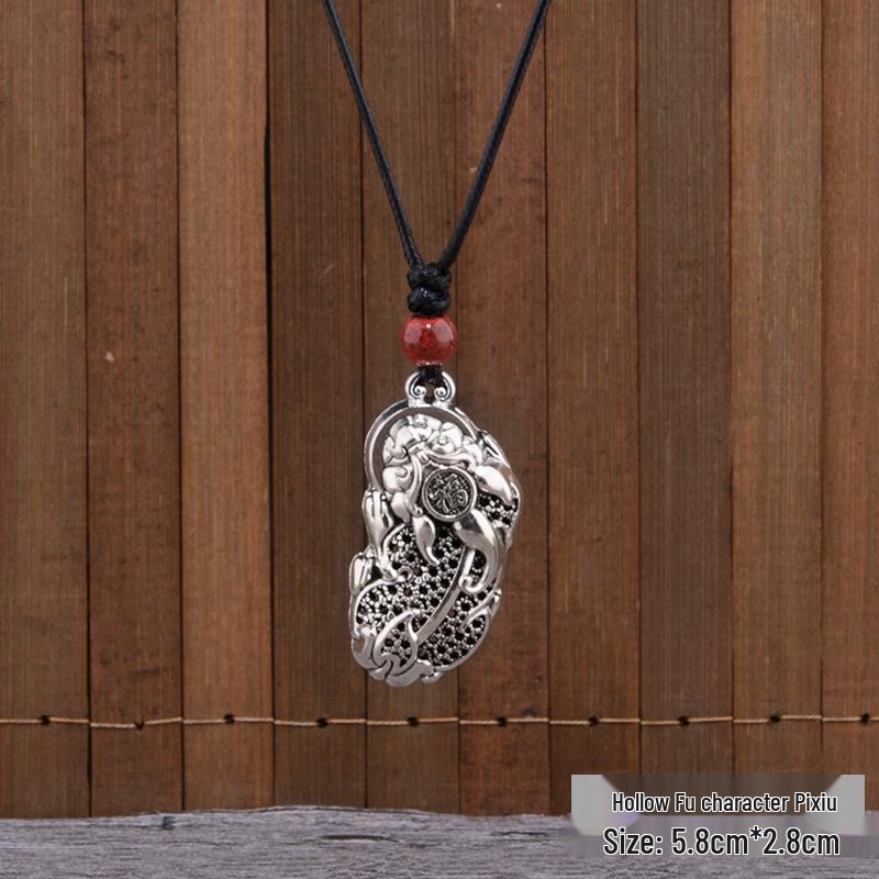 

Универсальное этническое серебряное ожерелье-подвеска – Женский амулет «Четыре стороны света: мир и богатство»