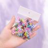 50Pcs Aurora Glitter Butterfly Nail Charms Rhinestone Decor Butterfly Nail Decoration Fashion Accessory Butterfly Nail Supplies
