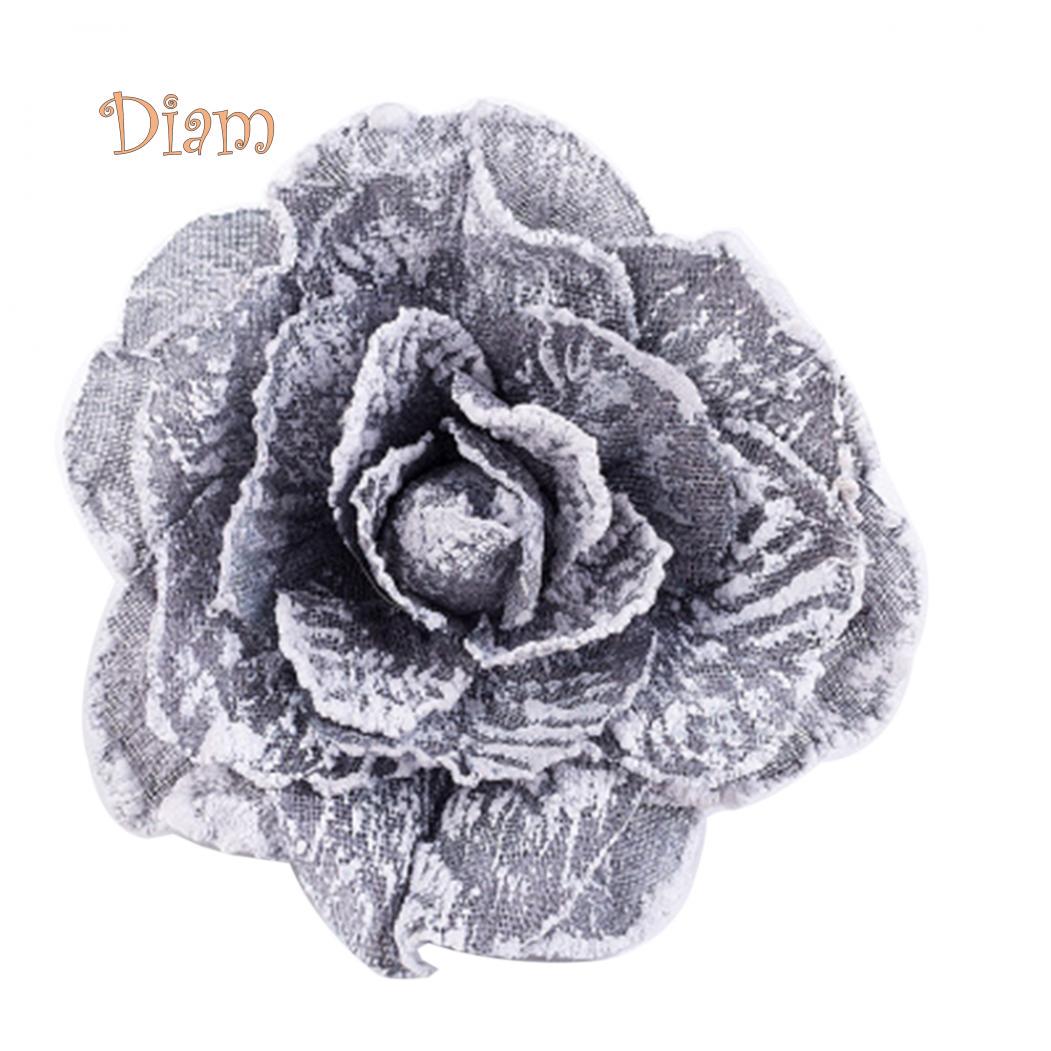 

Магнитный держатель с тканевой розой, для штор серый