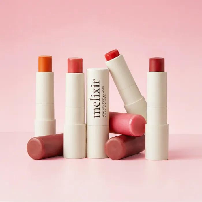 Vegan Lip Butter / Curly Lip Balm / Bare Face Lip Balm (Select 1 of 12 types) #02 Nudy Rose