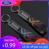Car Sticker Hot For Ford for Porsche Cayenne Panamera Macan 911 718 Taycan Boxster Cayman 918 Oxford Webbing Car Logo Key Ring K