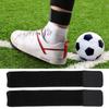 Soccer Shin Guard Fixed Bandage Tape Fastener Shinguard Adjustable Elastic Sports Strap(Black)