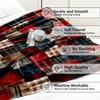Weiche & Warme Kuschelige Vintage Buffalo Plaid Flanelldecke - Ideal für Couch, Bett, Büro und Reisen - Perfekt für Weihnachten