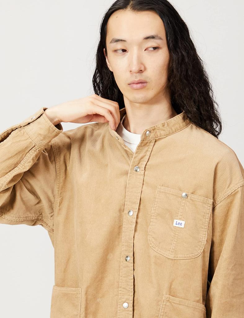 Lee Official OUTDOORS Big Pocket Size L Shirt, Men's, LM8609-614, Beige,
