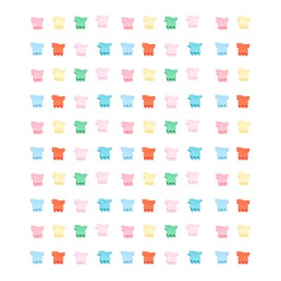 100pcs Mini Pinces Crabe Papillon Petites Mignonnes Épingle à Cheveux Accessoires Cheveux Enfants Couleurs Assorties Pinces à Cheveux