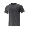 Li Ning Basketball Series Solid Color Round Neck Comfortable Breathable Versatile Short Sleeve T-Shirt Men T-Shirts Black Mixed-Color ATSV159-1
