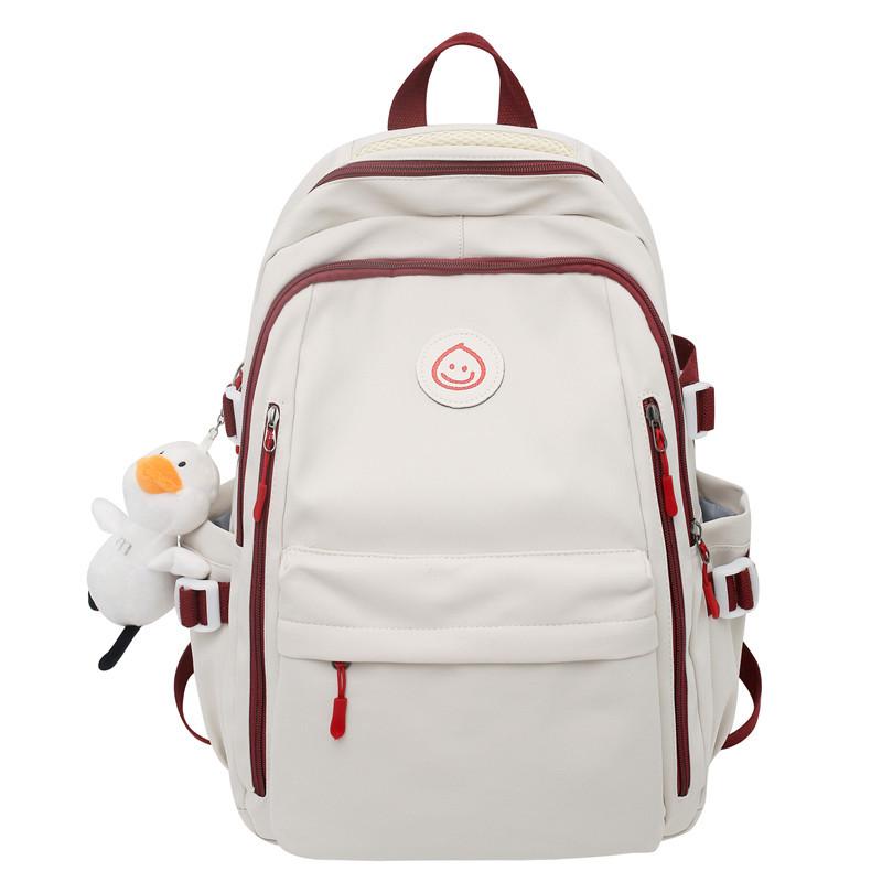 Schoolbag Casual Backpack 1011 Korean Version Simple and Versatile Middle School Student School Bag Female Japanese Men's and Women's Commuter Travel