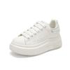 Sweet Cool Color Contrast Little White Shoes