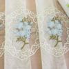 Yousheng Sheer Curtain Floral Embroidered Semi-transparent Fabric Diffuses Light Home Decor Window Curtains for Living Room