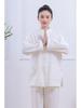 Completo a Maniche Lunghe per Meditazione Buddista Zen - Cotone Lino Stile Tempio Tang