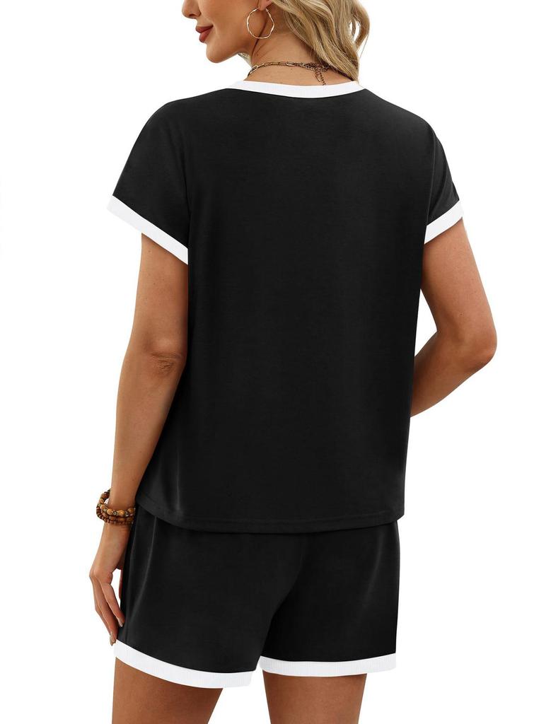 2026 Summer Women's European & American Casual Loose Pajama Set