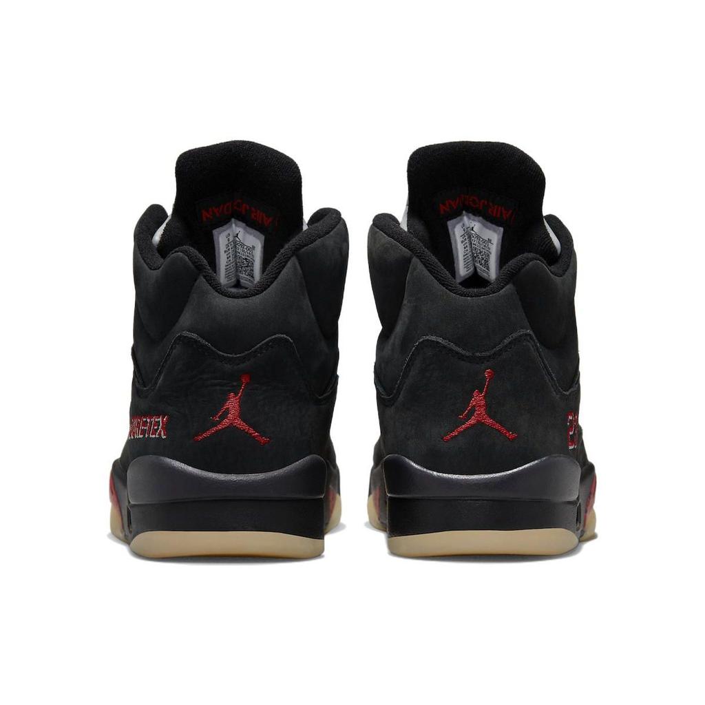 Air Jordan 5 Retro GORE-TEX Off-Noir Women Sneakers Black Fire-Red Muslin DR0092-001
