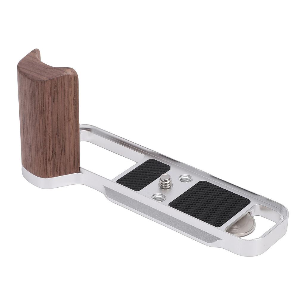 L-förmiger Griff Passend für X E5 Kamera Aluminiumlegierung Holz Kamera Handgriff mit Schnellwechselplatte Auslöser Taste