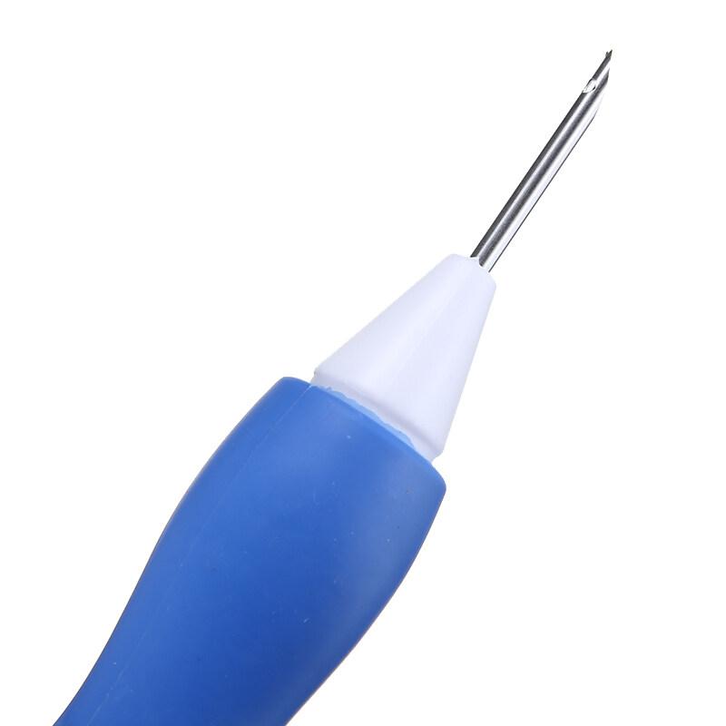 Conjunto de Canetas de Bordado Mágico de Metal Agulha de Bordado Ferramenta de Tecelagem Silicone Fantasia 1*Caneta de Bordado+4*Agulhas Ferramentas de Tricô e Costura