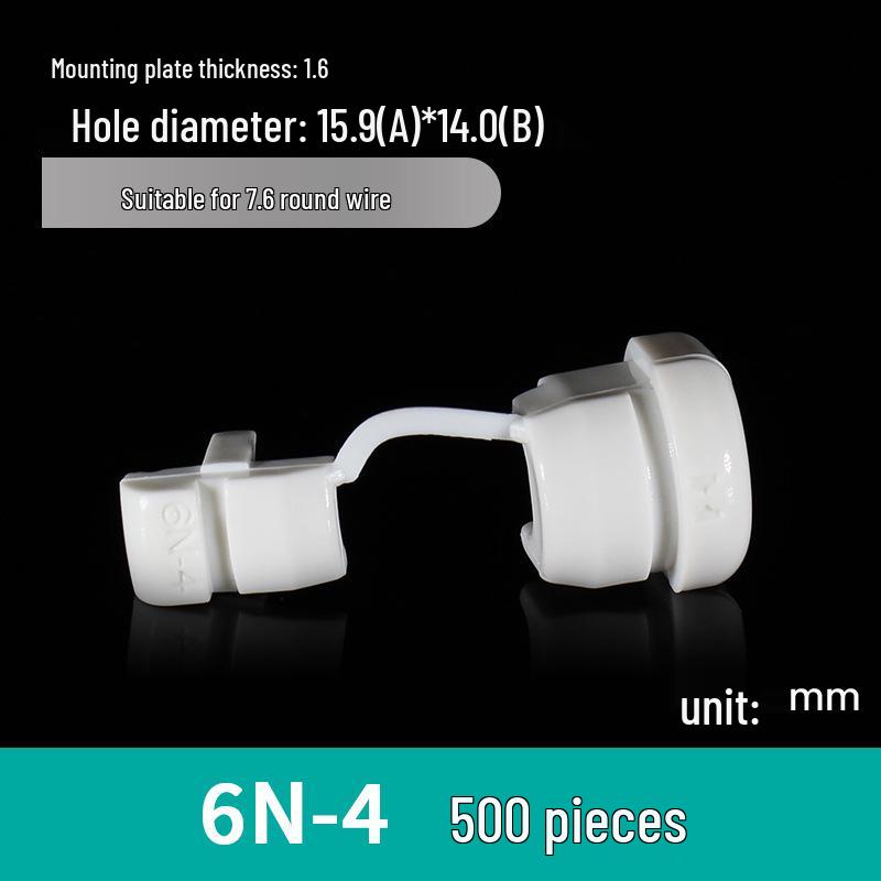 Nylon Cable Clip Set: Power Cord Buckle, Flat Cable Holder, Wire Protector, Cable Tie Tube for Electric Wires