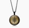 Mode och Klassisk Europeisk och Amerikansk Steampunk Kompass Tid Ädelsten Halsband Hänge Tröjkedja Smycken
