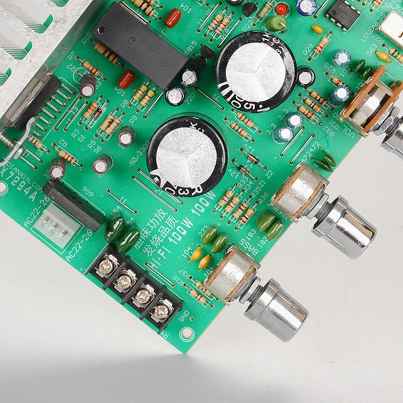 TDA7293 2Channel 100W+100W Highly Power Amplifiers Board Power Wire AC18v35V Amplifiers Module for Home Sound Setups