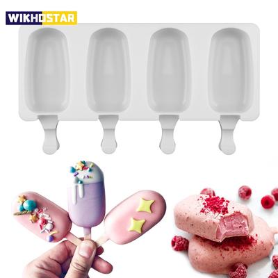 Stampo per gelato in silicone Stampo in silicone Magnum Stampo per ghiaccioli con vassoio per succhi di frutta fai-da-te