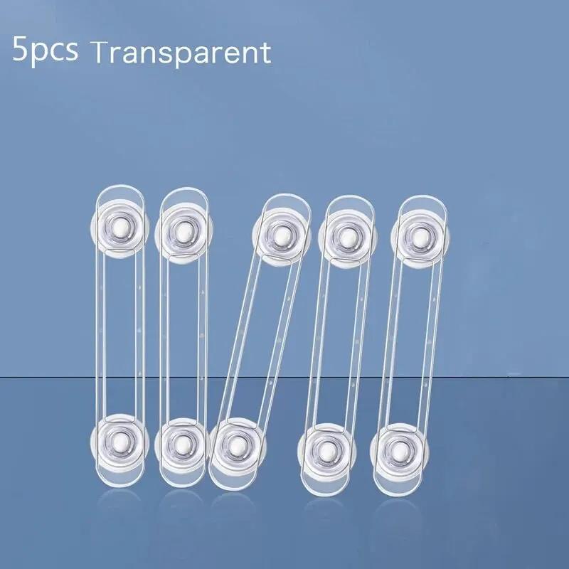 

Multi-functional Baby Drawer Refrigerator Lock 5pcs Child Safety Lock Transparent Anti-Opening Soft Strap Safety Lock