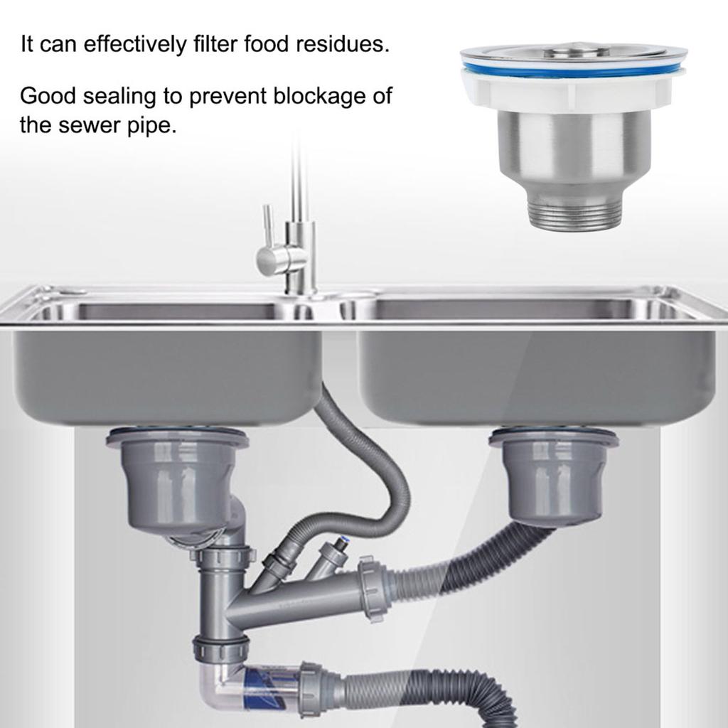 Stainless Steel Kitchen Sink Drainer Wire Drain Filter Sewer Accessories