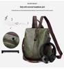 Dam Retro Anti-Stöld PU Ryggsäck - Casual Outdoor Travel Bag 2025