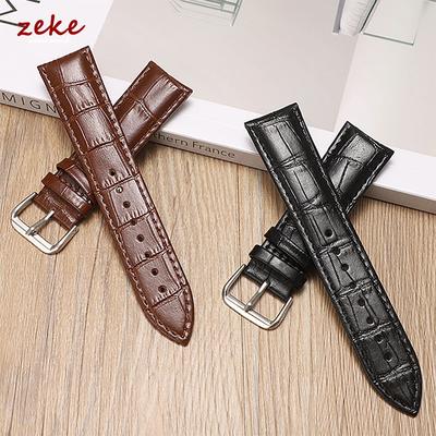 Cowhide Genuine Leather Strap for Seiko for Tissot Men's and Women's Universal Watch Band 12 13 14 15 16 17 18 19 20 21 22 24mm