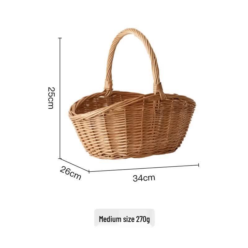 

Gongziyu Woven Willow Picnic Storage Basket