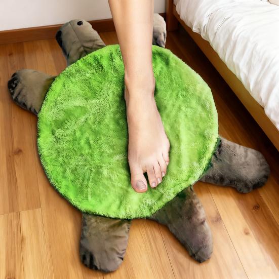 Floor Turtle Foot Mop Double-Sided Reusable Microfiber Pads Hands-Free Cleaning Cloth Floor Mop Accessory
