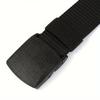 Men's and Women's Anti-Allergy Nylon Belt - Smooth Buckle for Casual, Formal, Outdoor and Daily Wear | Unisex Belt | Large Size Belt