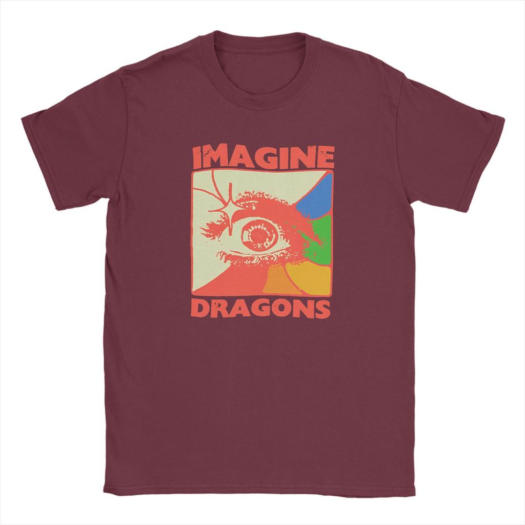 Imagine Dragons Band T Shirt Summer Loom Tour Fashion T-Shirts Men's Cotton O Neck 5XL 6XL Tees Short-Sleeved Y2K Funny Tshirt