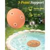 Passivated Copper Birdbath Purifier Disc 3 Leg Design Maximizes Water Contact Prevents Green Build Up Efficiently