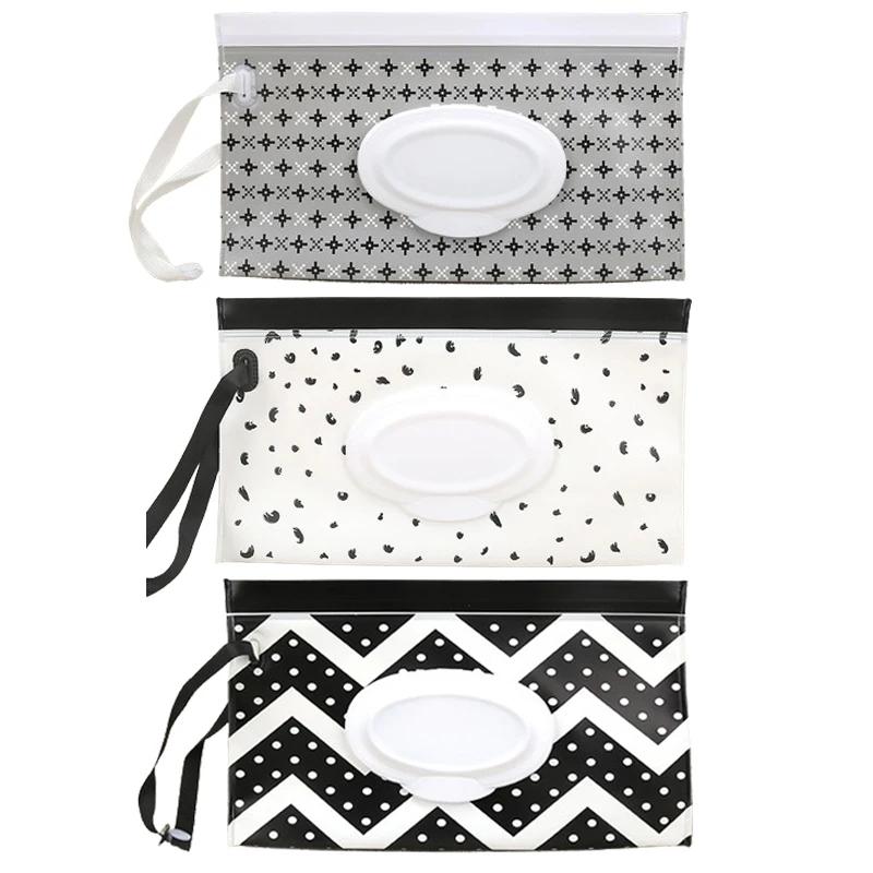 3pcs Baby Wipe Storage Bag Tissue Holder Wet Wipes Oganizer Facial Tissue Pouch for Travel Mask Bags Tissue Bag Oganizer