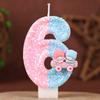 Gemini Digital Birthday Candle Cake Decoration Holiday Birthday Celebration Handmade Candle 0-9diy