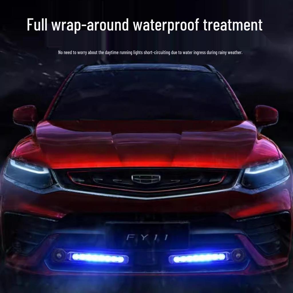 Wind-Powered LED Car Daytime Running Lights with Wireless Strobe