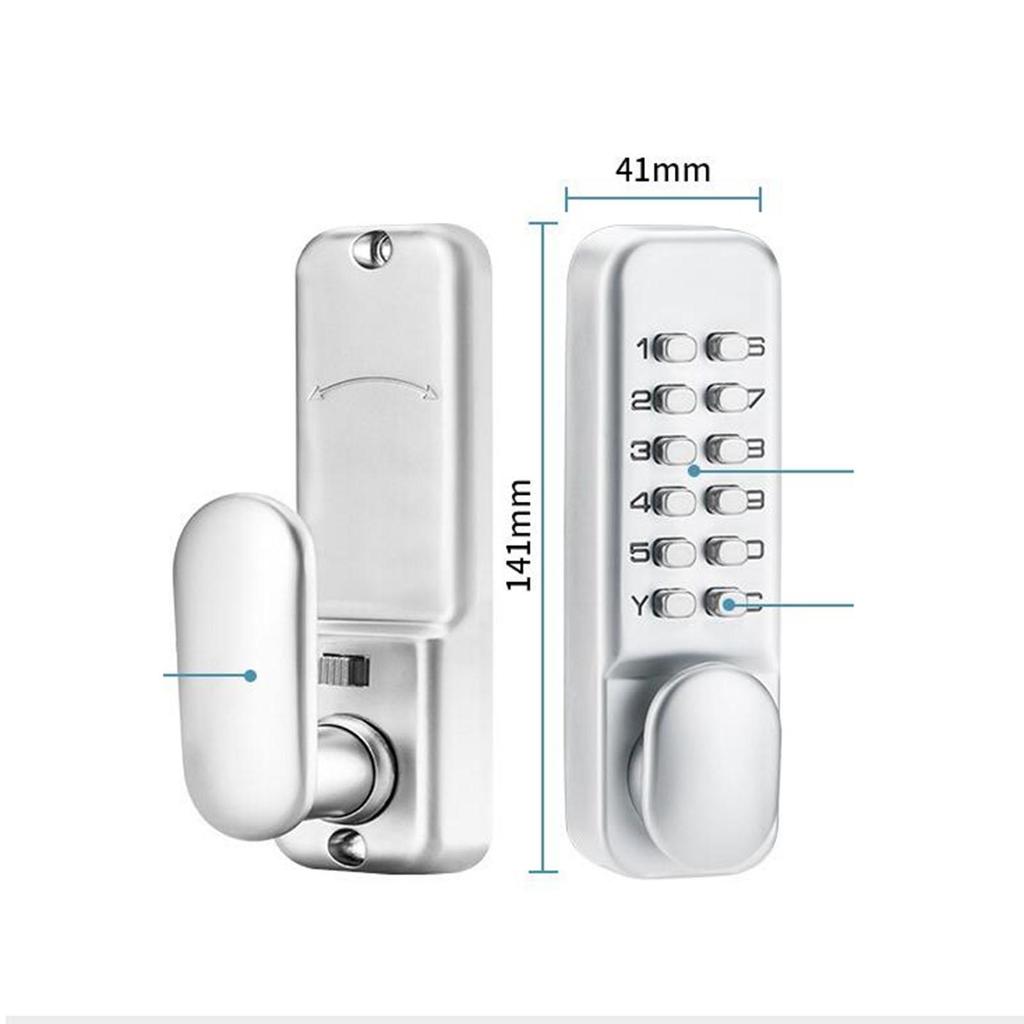 Mechanisches Tastatur Türschloss Digitale Code-Kombination Wasserdichtes Mechanisches Türschloss für Hotel Haus Außen Balkon Küche