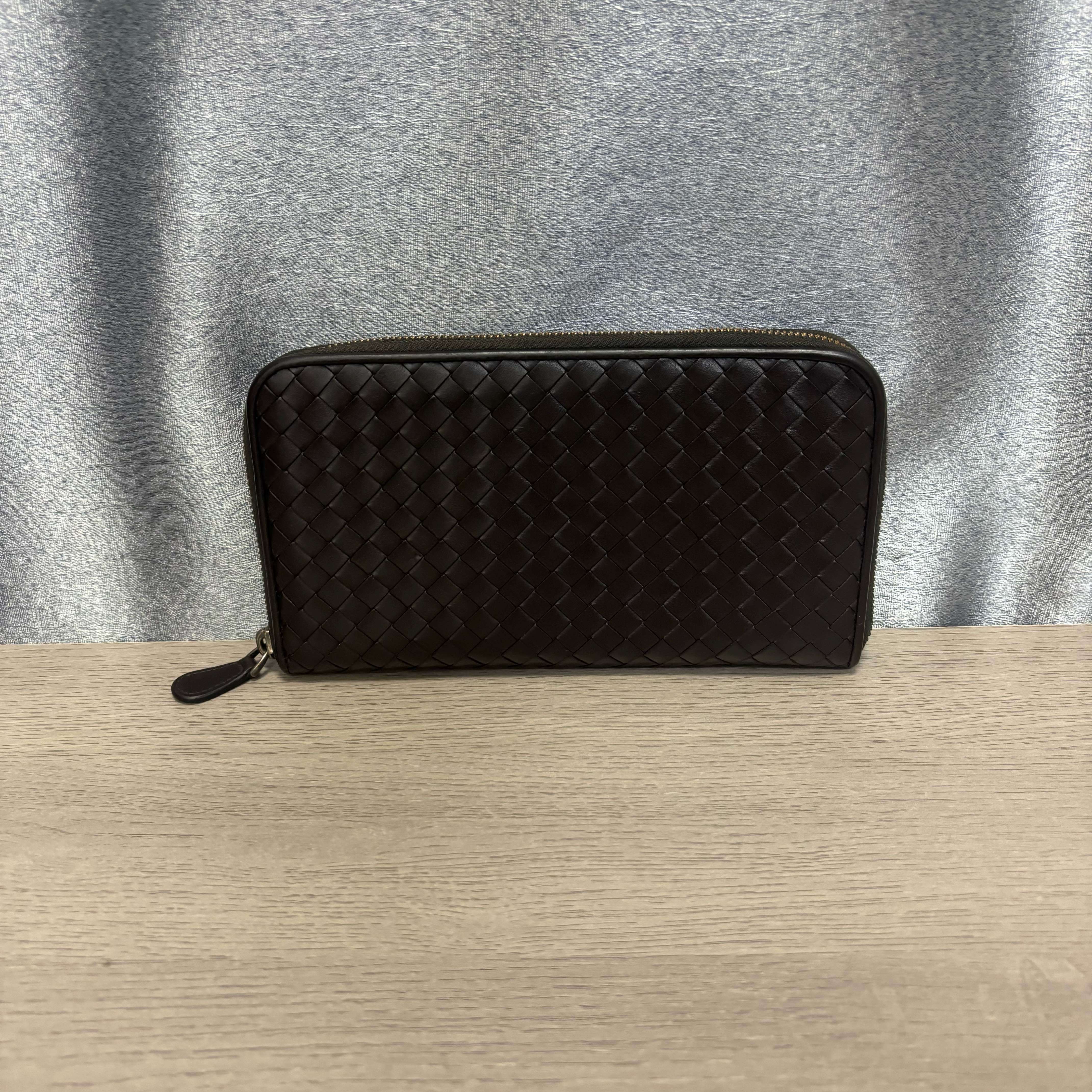 [Pre-Owned] Fashion Woven Zipper Lambskin Wallet - Very Good #CEHCJC ONE SIZE