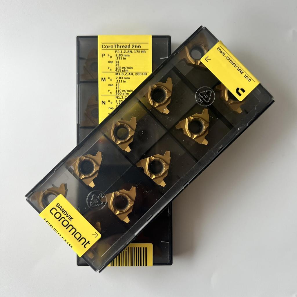 Sandvik / 266RL-22TR01F500E 1020 / Original Swedish Hard Alloy Blade 10 Pcs