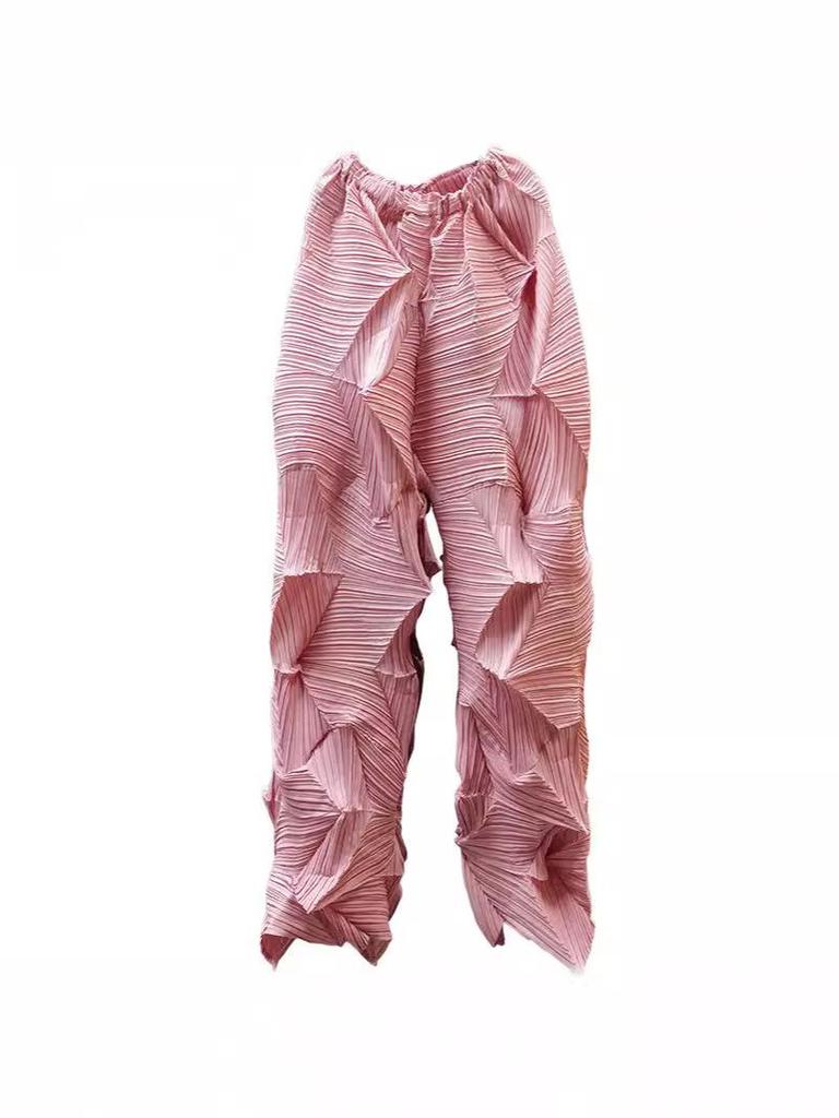 Plissierte Miyake Diamond Neun-Punkt Unregelmäßige Ananas-Hose - Frühjahr/Sommer-Kollektion 2025 [Auf Lager]