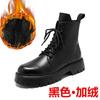 Fashion Autumn Men Japan Karajuku Korean Style Fashion High Top Streetwear Thick Platform Boots Casual Leather Shoes Male Lace Up Shoes